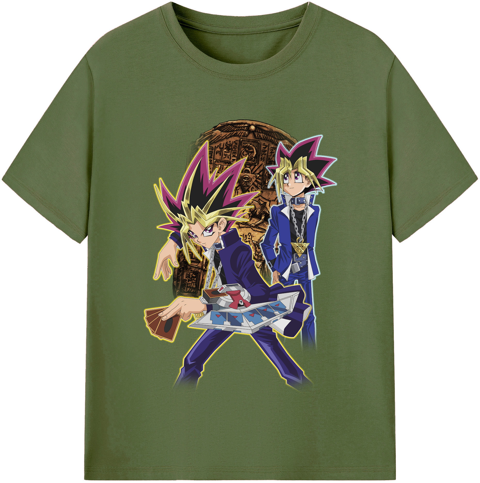 （画像用） 遊☆戯☆王 Yu-Gi-Oh! 綿100％半袖Tシャツ（フロントプリント）